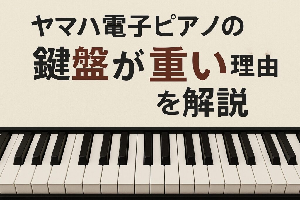 ヤマハ電子ピアノの鍵盤が重い理由を解説