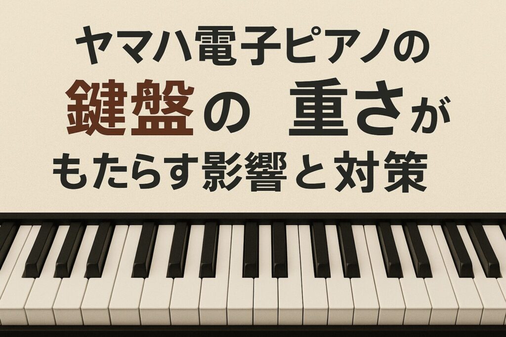 ヤマハ電子ピアノ鍵盤の重さがもたらす影響と対策