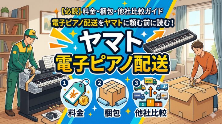 電子ピアノ配送をヤマトに頼む前に読む！料金・梱包・他社比較ガイド