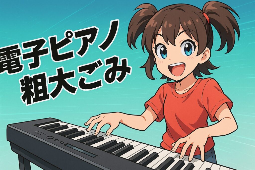 電子ピアノの粗大ごみ処分、迷わない完全ガイド