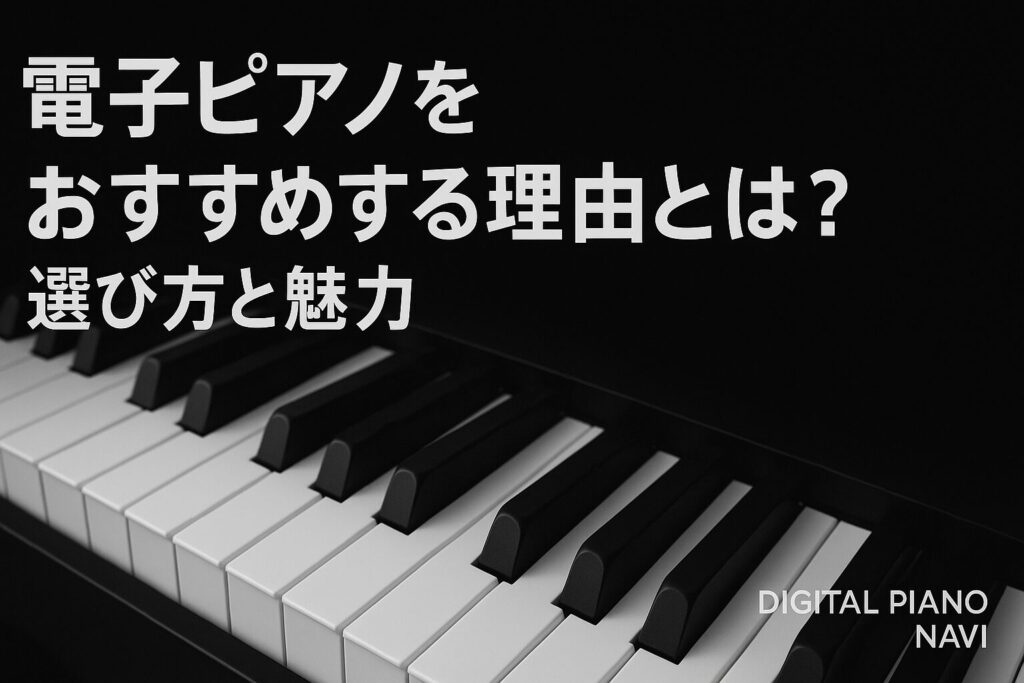 電子ピアノをおすすめする理由