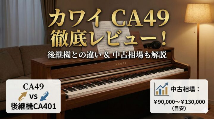 カワイ CA49を徹底レビュー！後継機との違いや中古相場も解説 
