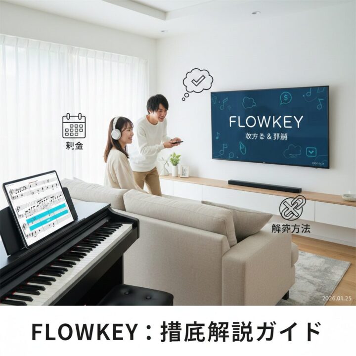 flowkeyの評判と使い方を徹底解説！料金や解約方法も