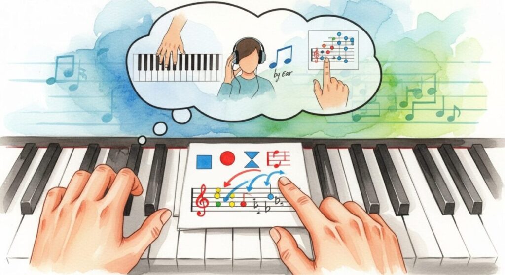 ピアノ独学で楽譜が読めない人のための、具体的な練習法