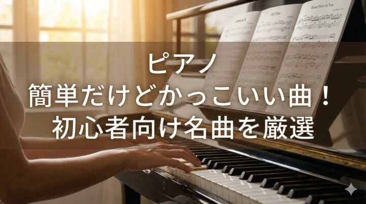 ピアノ 簡単だけどかっこいい曲！初心者向け名曲を厳選