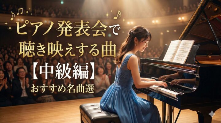 ピアノ発表会で聴き映えする曲【中級編】おすすめ名曲選