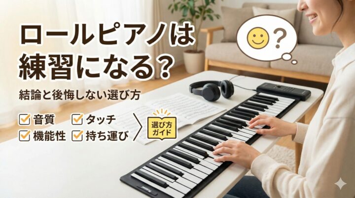 ロールピアノは練習になる？結論と後悔しない選び方
