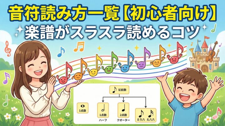 音符読み方一覧【初心者向け】楽譜がスラスラ読めるコツ