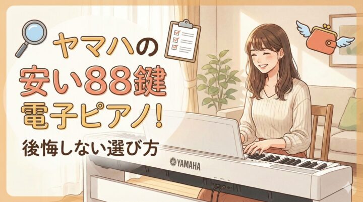 ヤマハの安い88鍵電子ピアノ！後悔しない選び方 - Digital Piano Navi 