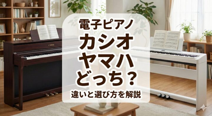 電子ピアノ カシオ ヤマハ どっち？違いと選び方を解説 - Digital 