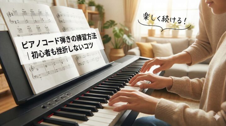 ピアノコード弾きの練習方法｜初心者も挫折しないコツ