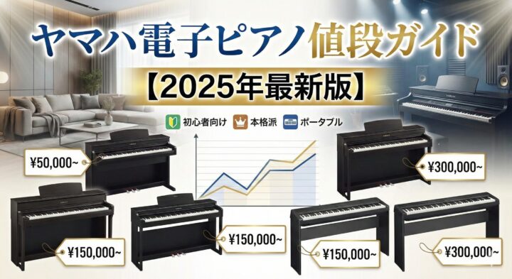 ヤマハ電子ピアノの値段ガイド【2025年最新版】