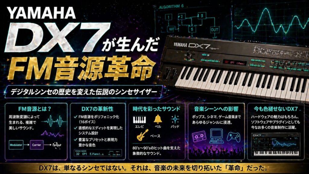 YAMAHA DX7が生んだFM音源革命