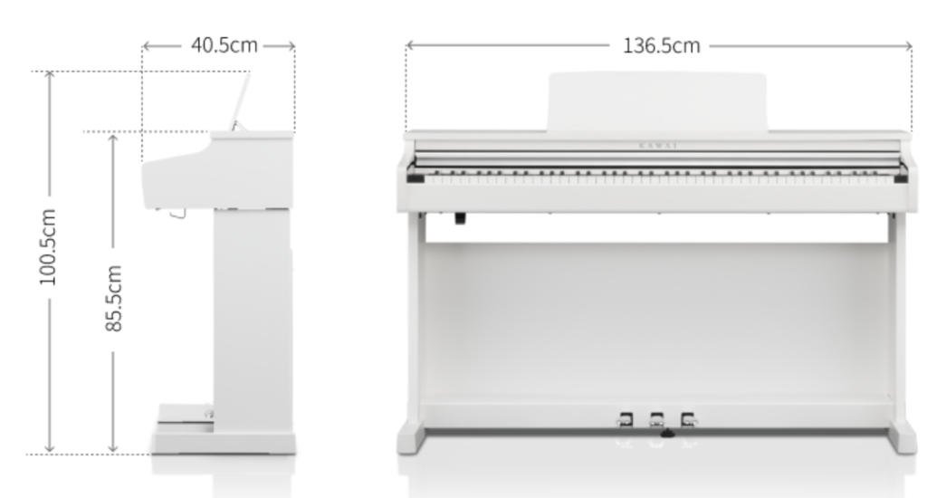 カワイのCX202 サイズ