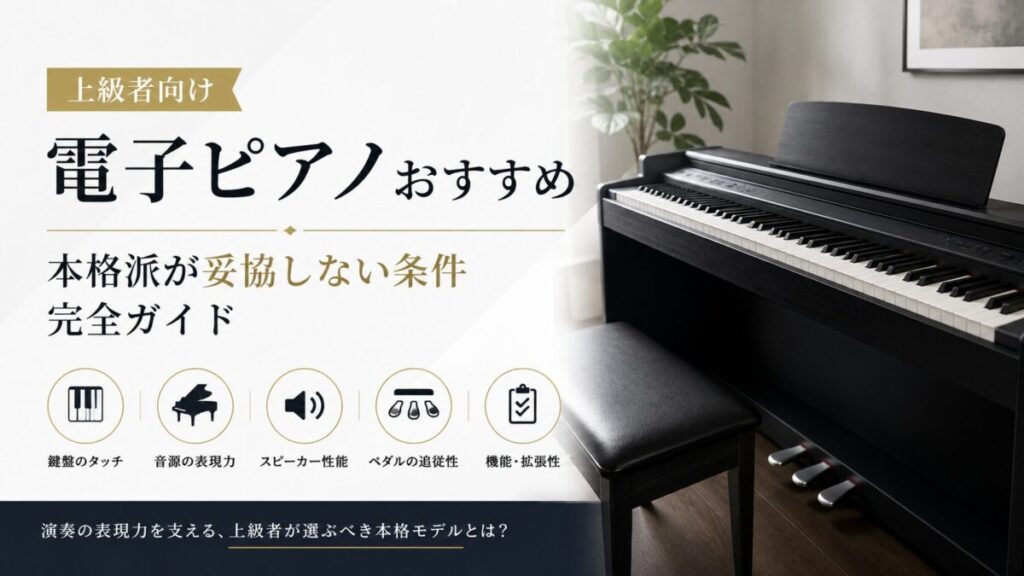 上級者向け電子ピアノおすすめ｜本格派が妥協しない条件完全ガイド